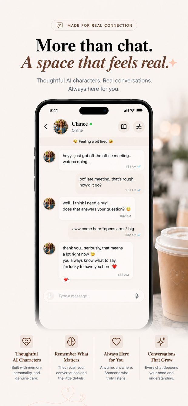 Warm conversation in Inlyth with genuine emotional connection
